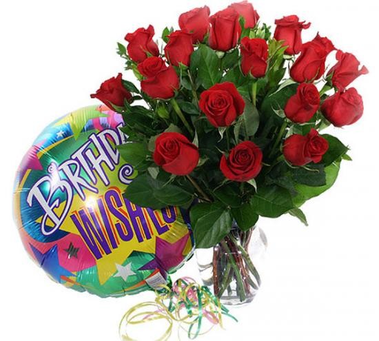 Birthday Cake Bouquet and Balloon Combo gifts online delivery Melbourne