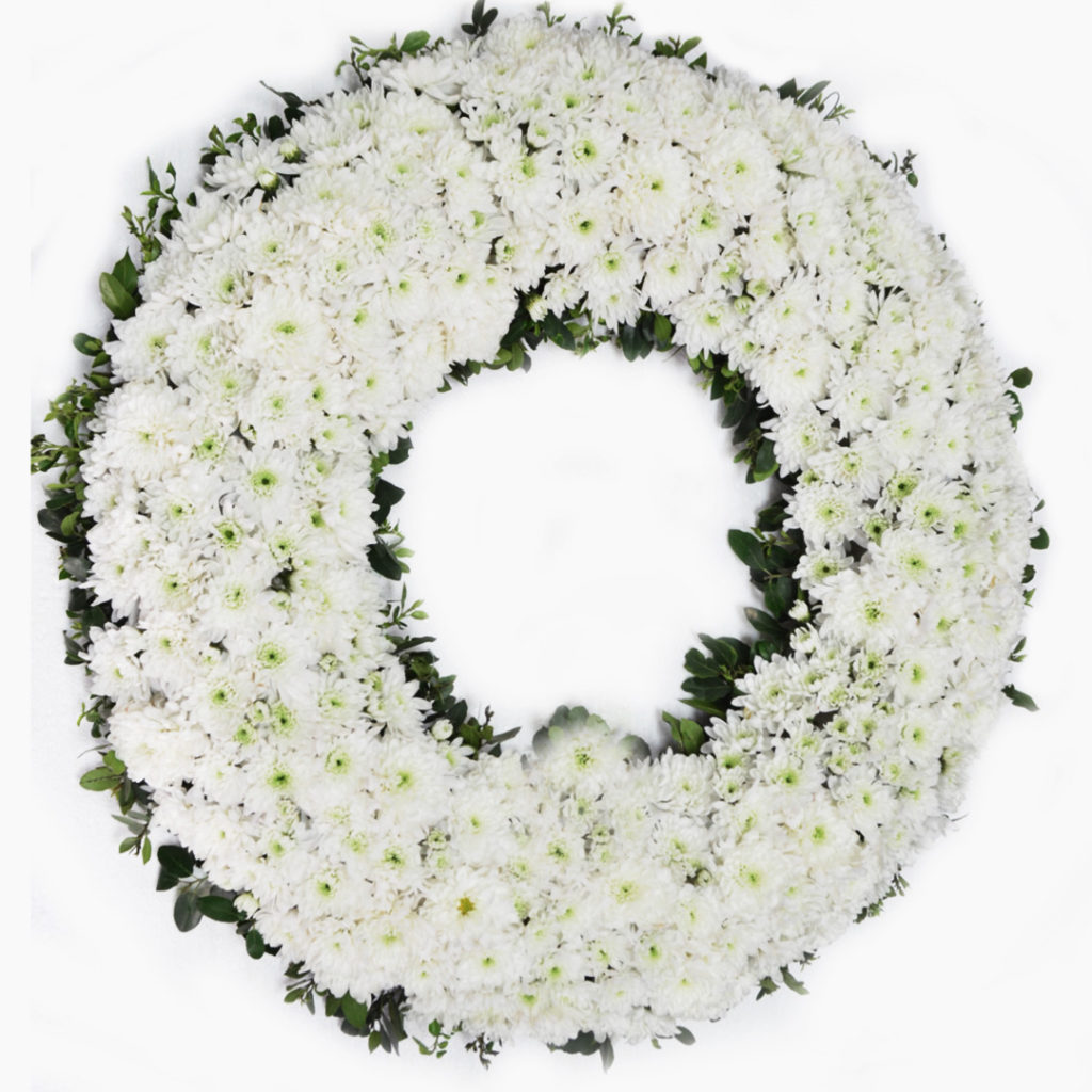 Chrysanthemum White Wreath Flower - Flower Zone Boutique