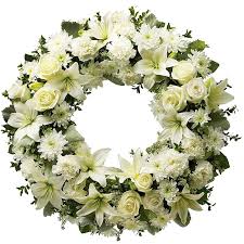 Wreath White Mix Flower