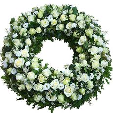 White Wreath Mix Flower Medium