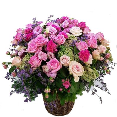 Mix Roses Basket