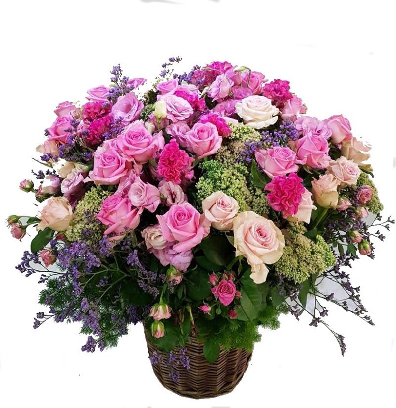 Mix Roses Basket