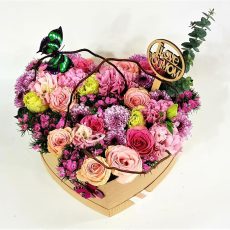 Flower Heart Shape Box